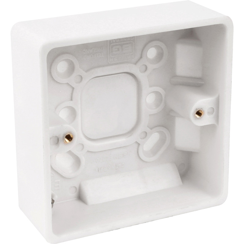 BG Low Profile Moulded Surface Box 1 Gang 32mm