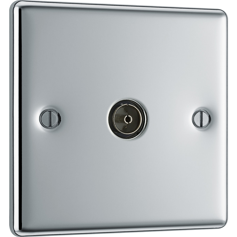 BG Polished Chrome TV / FM Connection