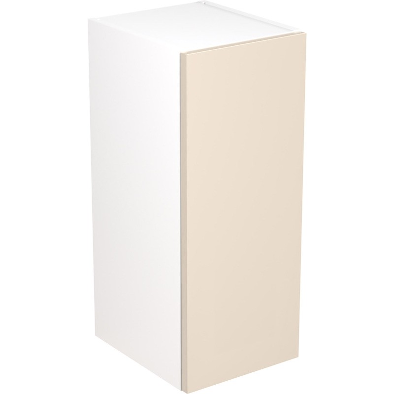 Kitchen Kit Flatpack Slab Kitchen Cabinet Wall Unit Super Gloss Cashmere 300mm