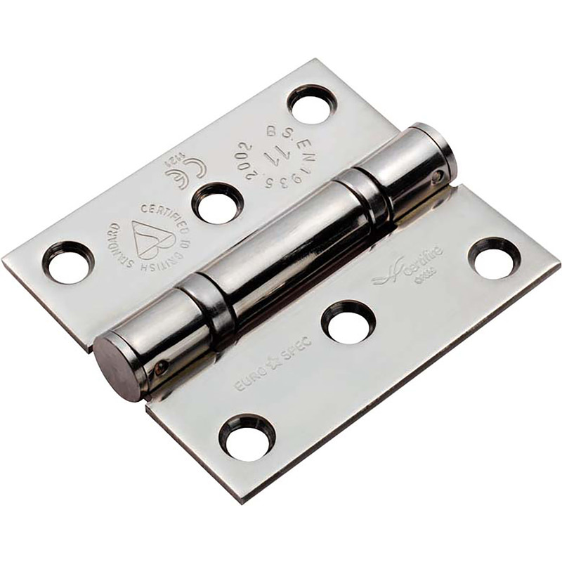 Eurospec Ball Bearing Hinge Grade 13 Polished Stainless Steel