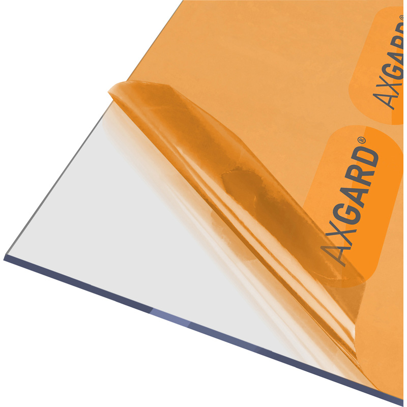 Axgard Polycarbonate Clear Impact Resisting Glazing Sheet 4mm 1000 x 2000mm