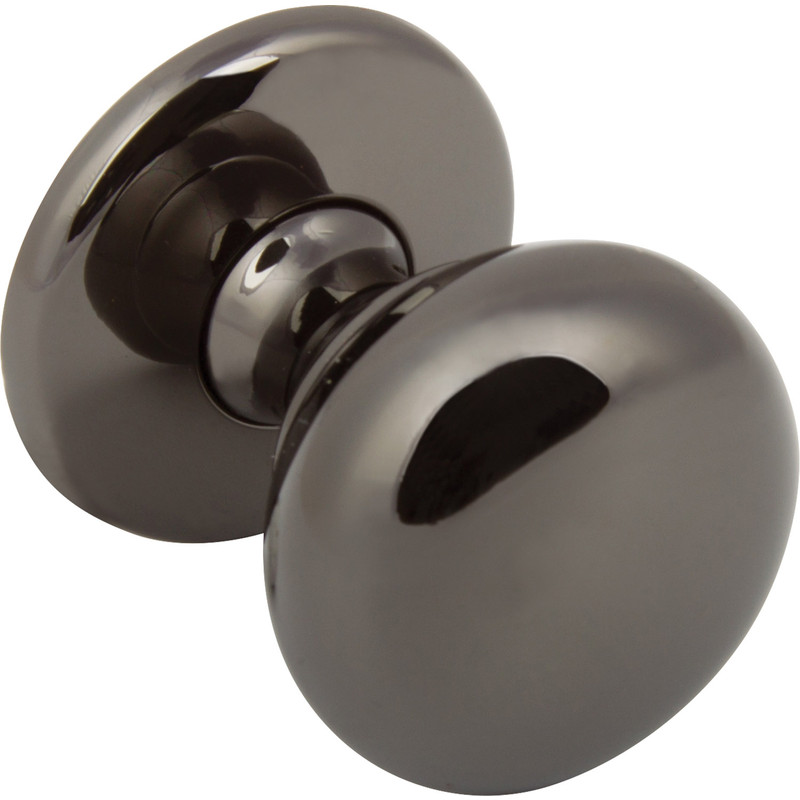 Hafele Polished Black Nickel Knob 32mm