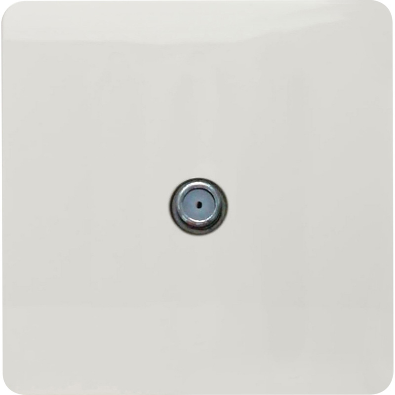 Trendiswitch White TV Satellite Socket 1 Gang