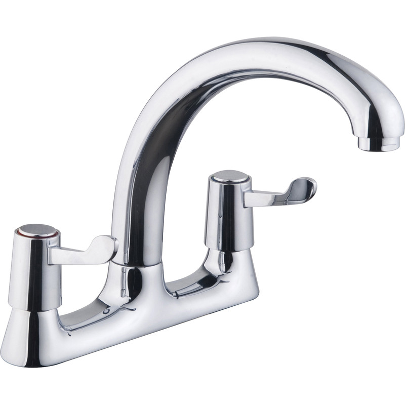 Ebb + Flo Contract Lever Deck Mixer Kitchen Tap