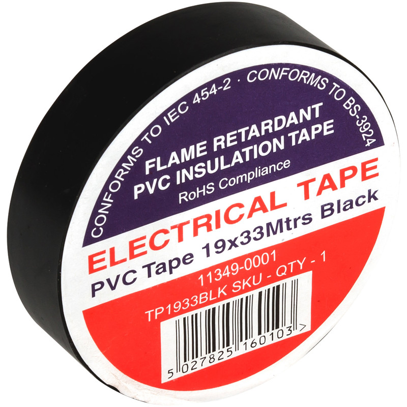 Insulation Tape Black 19mm x 33m
