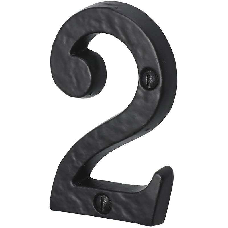 Old Hill Ironworks Door Numeral Number 2