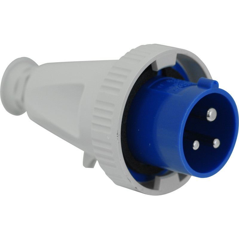 Industrial Watertight Plug IP67 240V 16A