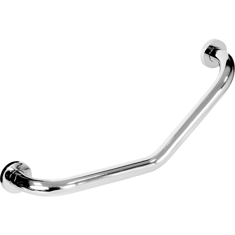 Polished Angled Grab Rail Chrome