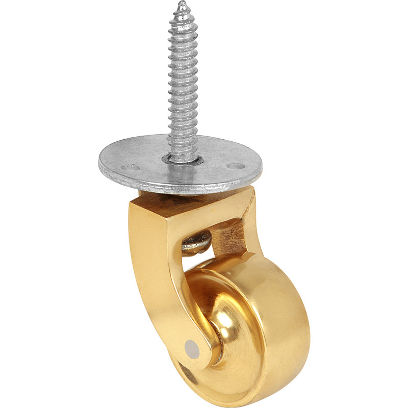 Swivel Castor Brass