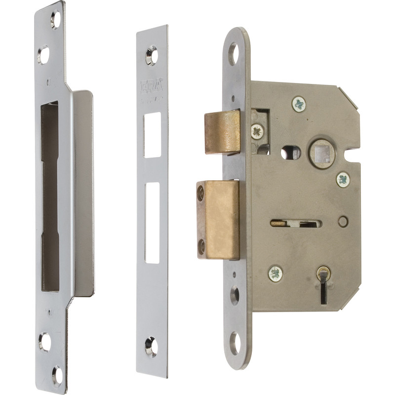 Viscount 5 Lever Mortice Sashlock 64mm Satin Chrome