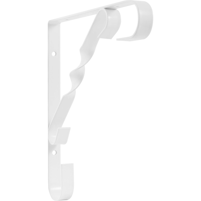 Scroll Shelf Bracket 200 x 200mm White