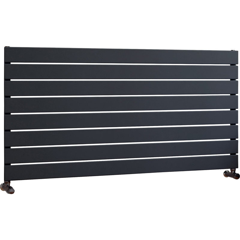 Ximax Oxford Single Horizontal Designer Radiator 595 x 1200mm 2597Btu Anthracite
