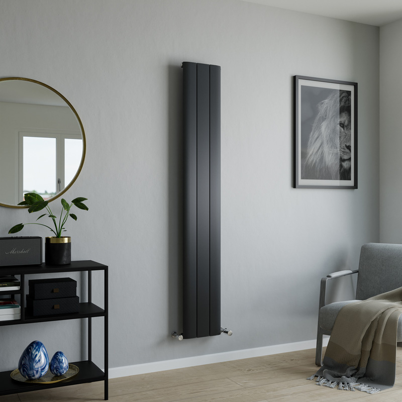 Ximax Lewes Aluminium Designer Radiator 1800 x 280mm 2171Btu Anthracite