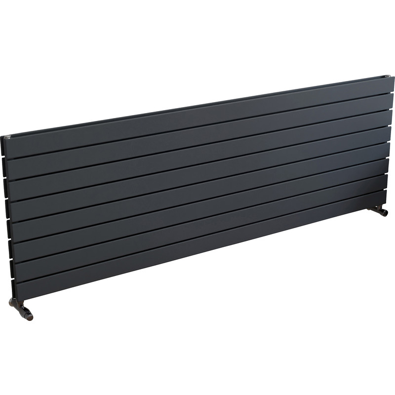 Ximax Oxford Duo Horizontal Designer Radiator 595 x 1800mm 5922Btu Anthracite