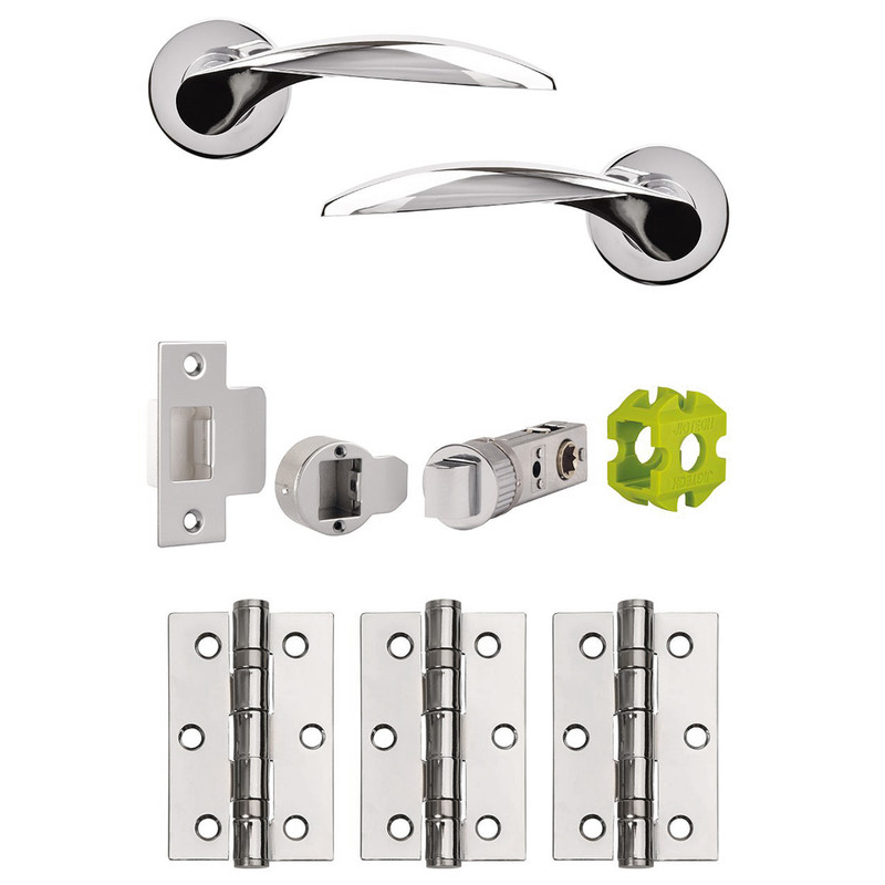 Jigtech Cresta Door Pack Polished Latch