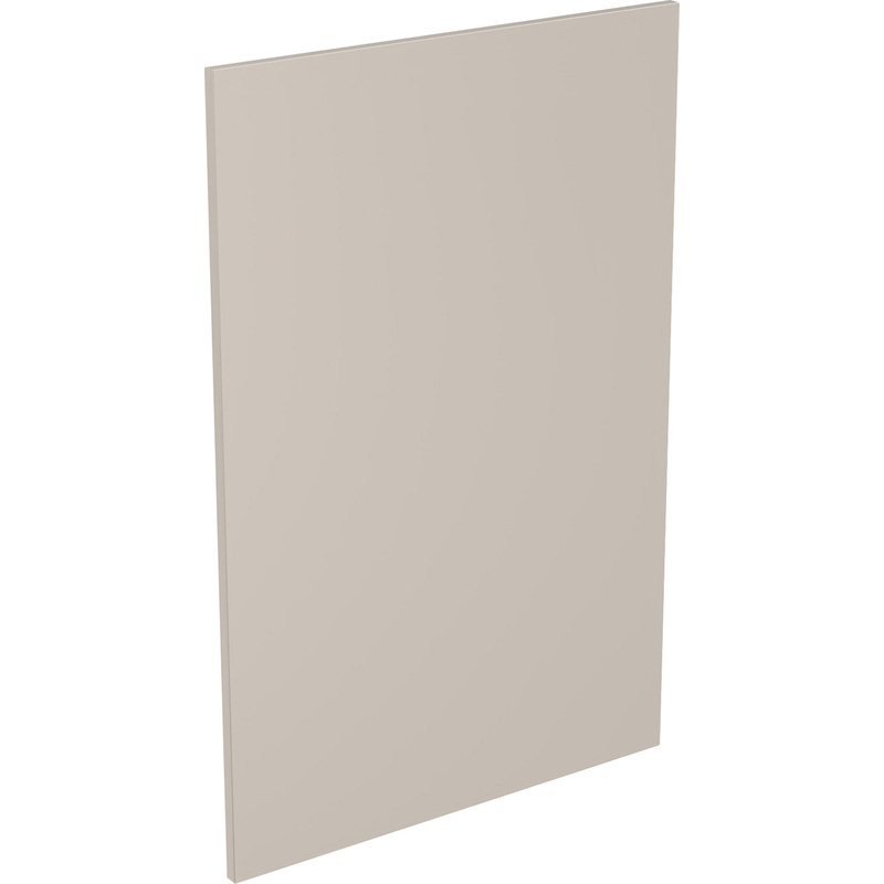 Kitchen Kit Flatpack Value Slab Kitchen Cabinet Base End Matt Light Grey 900mm