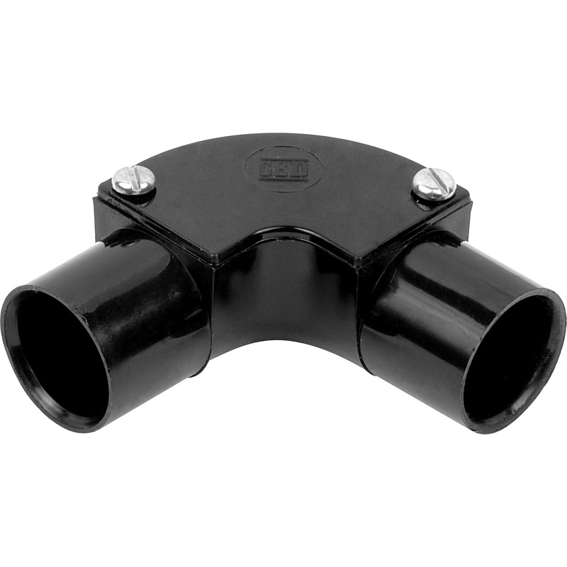 20mm PVC Conduit Inspection Elbow Black