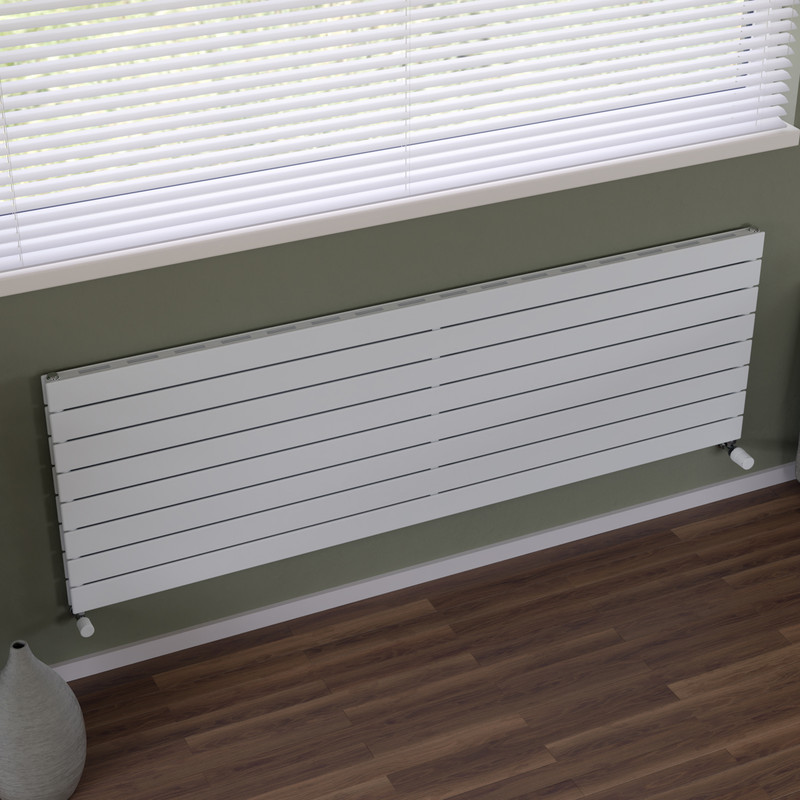 Ximax Oxford Slim Duo Horizontal Designer Radiator 595 x 1800mm 5635Btu White