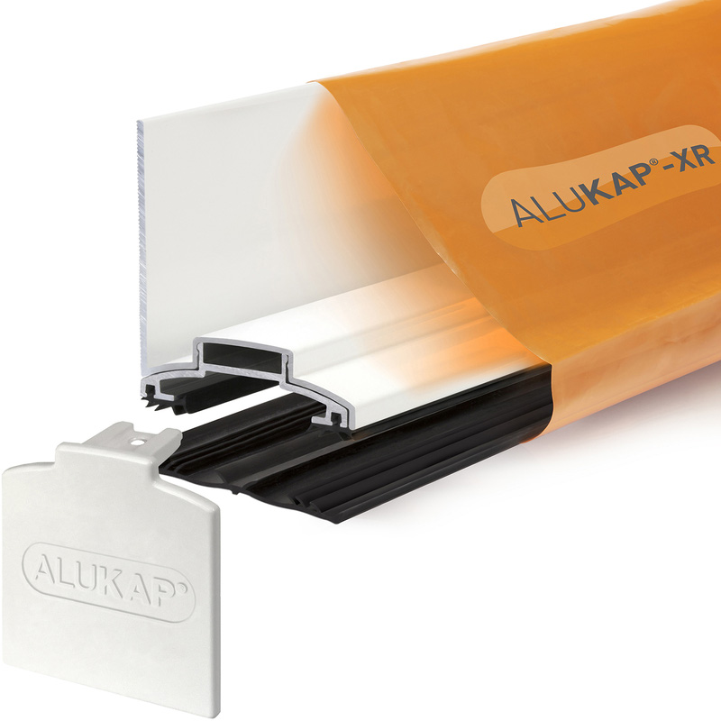 Alukap-XR Concealed Fix Wall Bar with Gasket White 3000mm