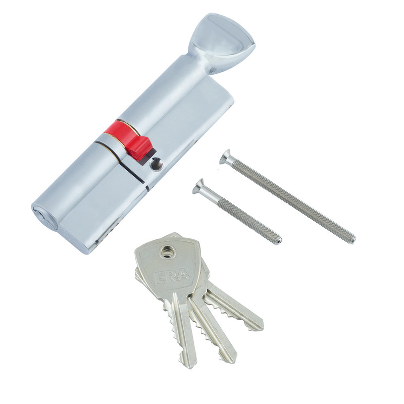 ERA 3 Star Euro Thumbturn Cylinder 45-45mm Satin Chrome