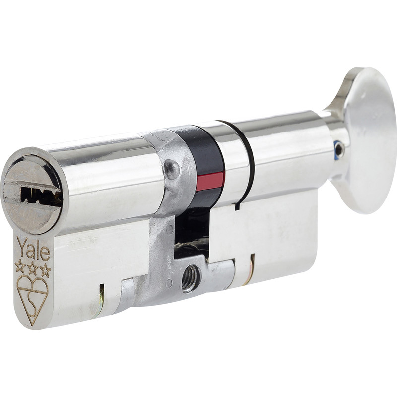Yale Platinum 3 Star Euro Thumbturn Cylinder 35-35mm Nickel