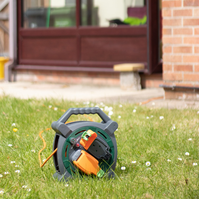 Masterplug 2 Socket 13A IP54 Rated Cable Reel 20m 240V