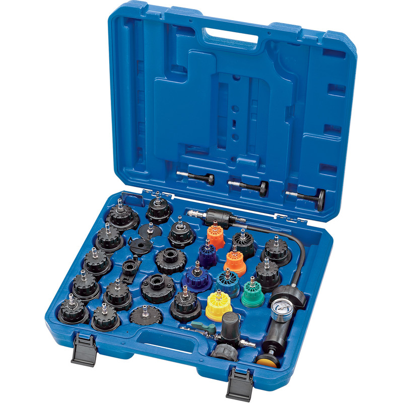 Draper Expert Radiator & Cap Pressure Test Kit 33 Piece