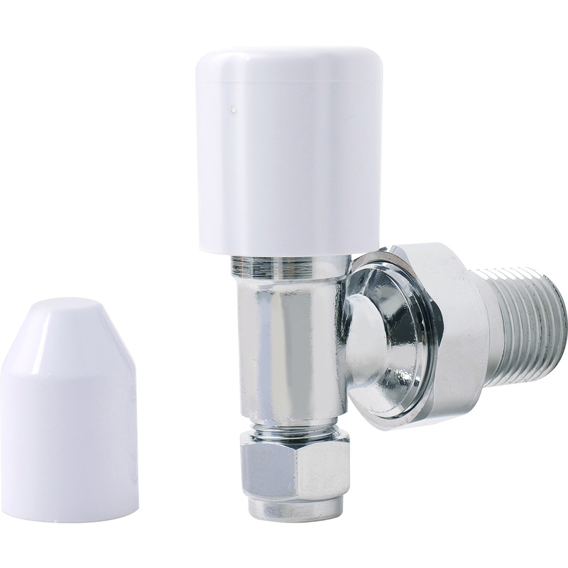 Made4Trade Angled Radiator Valve Chrome Plated 10mm