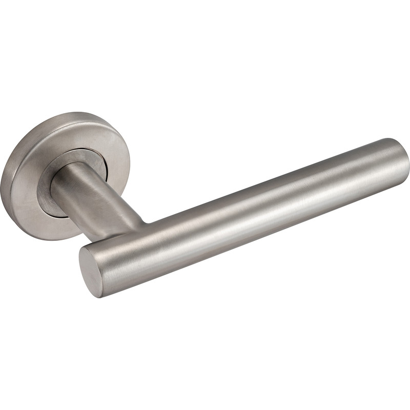 Eclipse Petra Lever On Rose Door Handles Satin