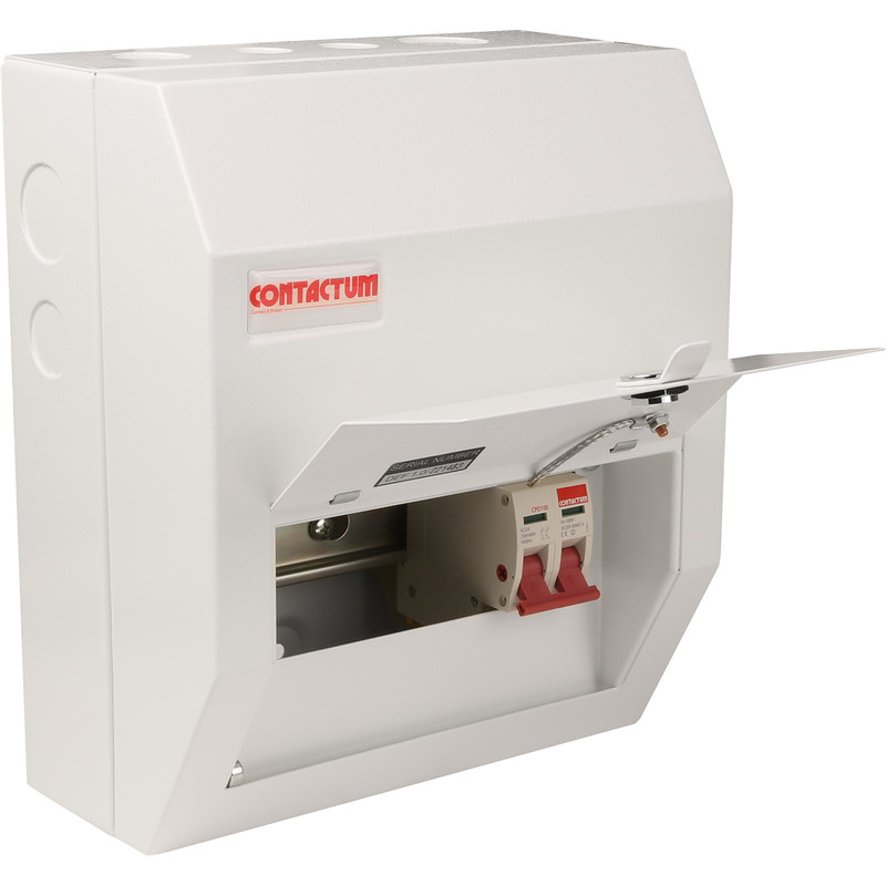 Contactum Mains Switch Consumer Unit 6 Way 100A