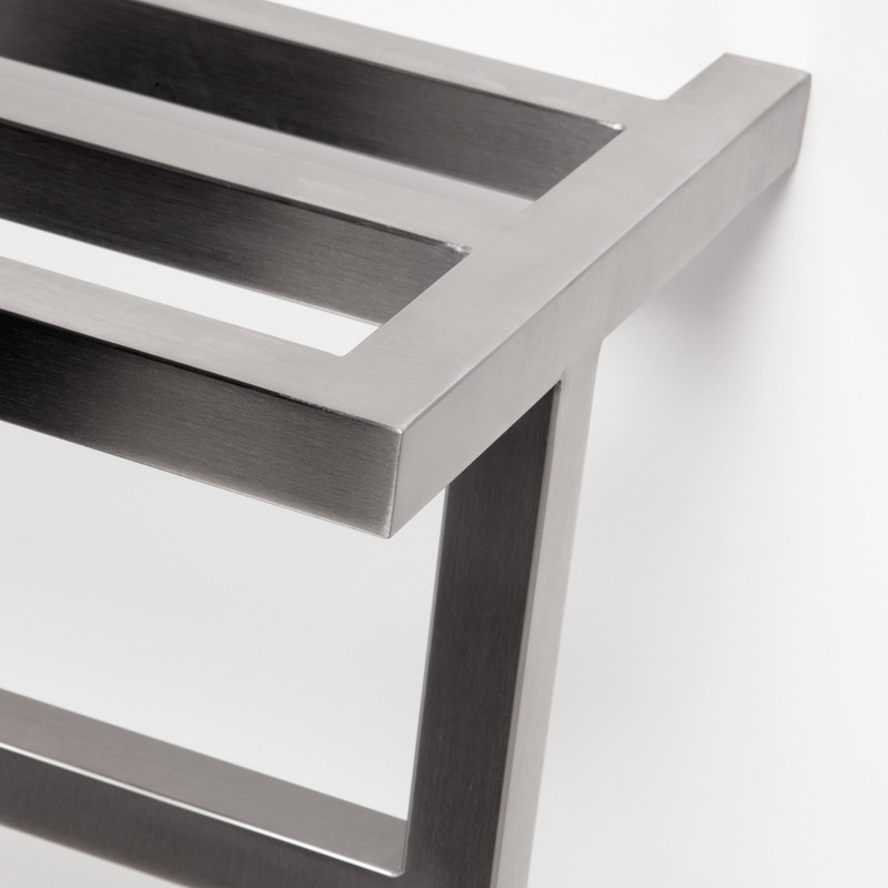 Aeon T-Bar Towel Warmer 440 x 460mm Btu 891 Brushed Stainless Steel