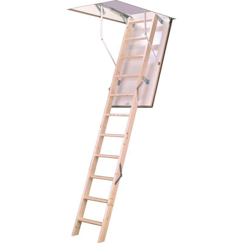 TB Davies EuroFold Timber Loft Ladder 2.8m