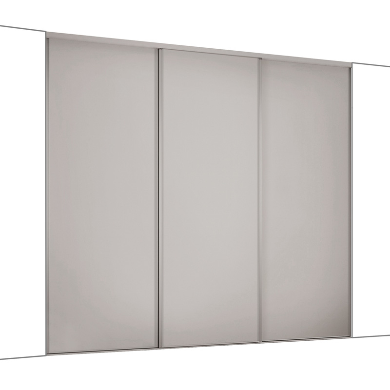 Spacepro Classic 3 Door Sliding Wardrobe Kit Dove Grey 2672 x 2260mm