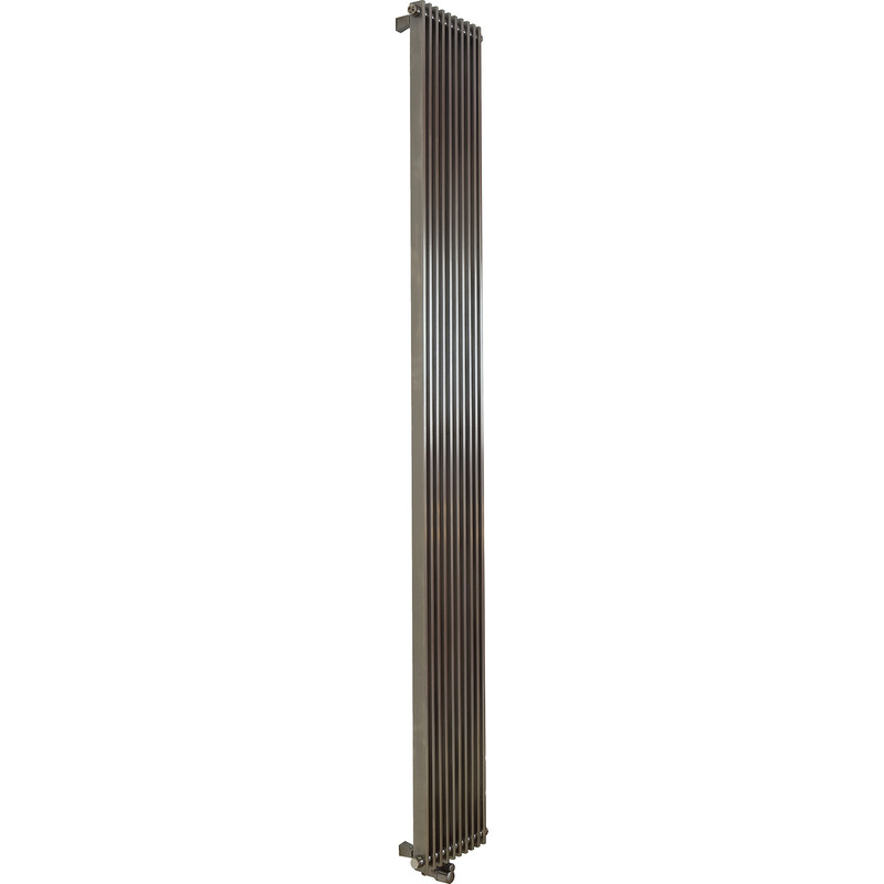 Aeon Venetian Designer Radiator 1800 x 130mm Btu 2323 Brushed Stainless Steel