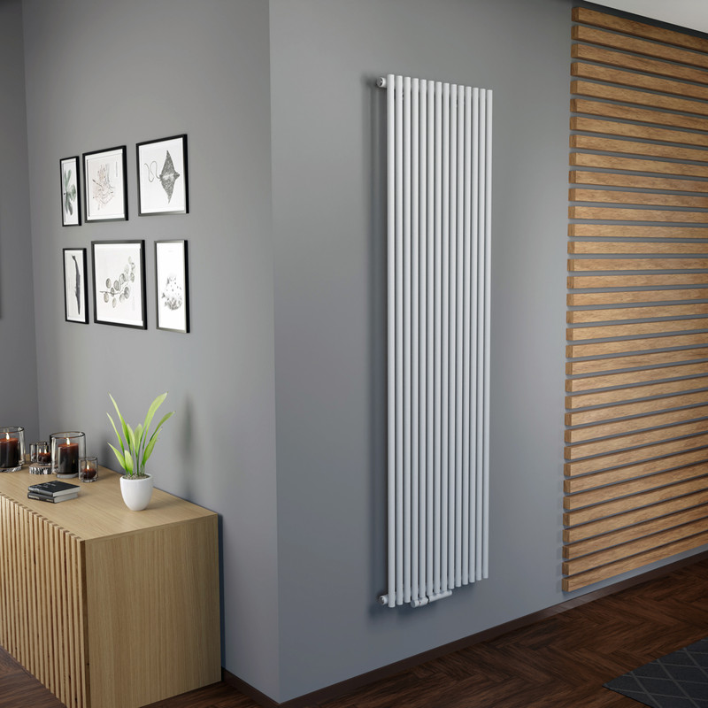 Ximax Kingston Vertical Designer Radiator 1800 x 505mm 3453Btu White