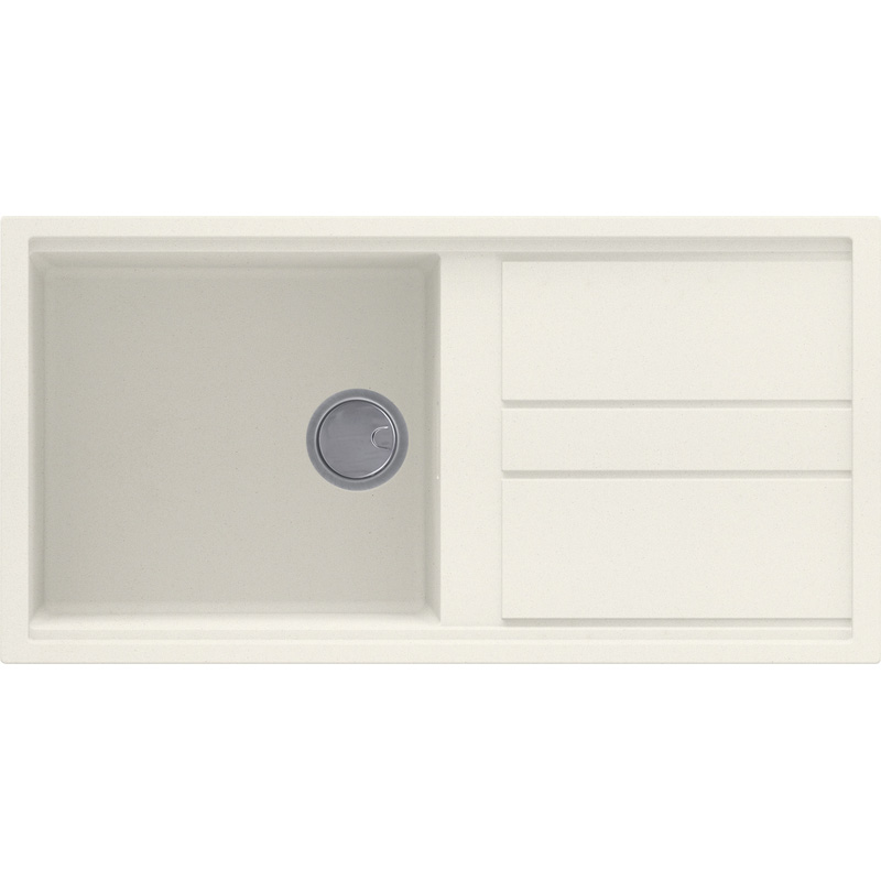 Reginox Best Reversible Composite Kitchen Sink & Drainer Single Bowl Cream