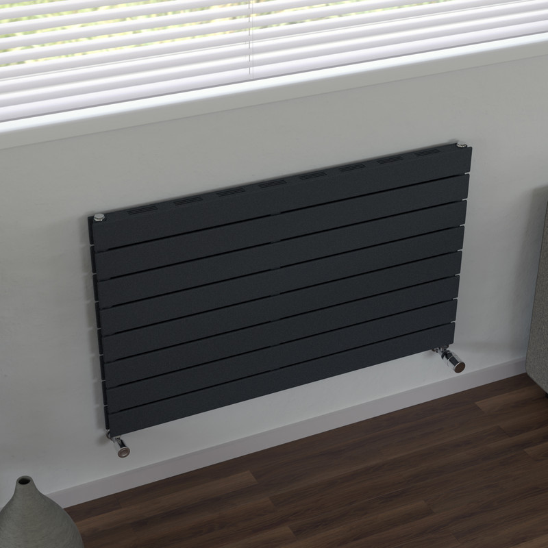 Ximax Oxford Slim Duo Horizontal Designer Radiator 595 x 1000mm 3130Btu Anthracite