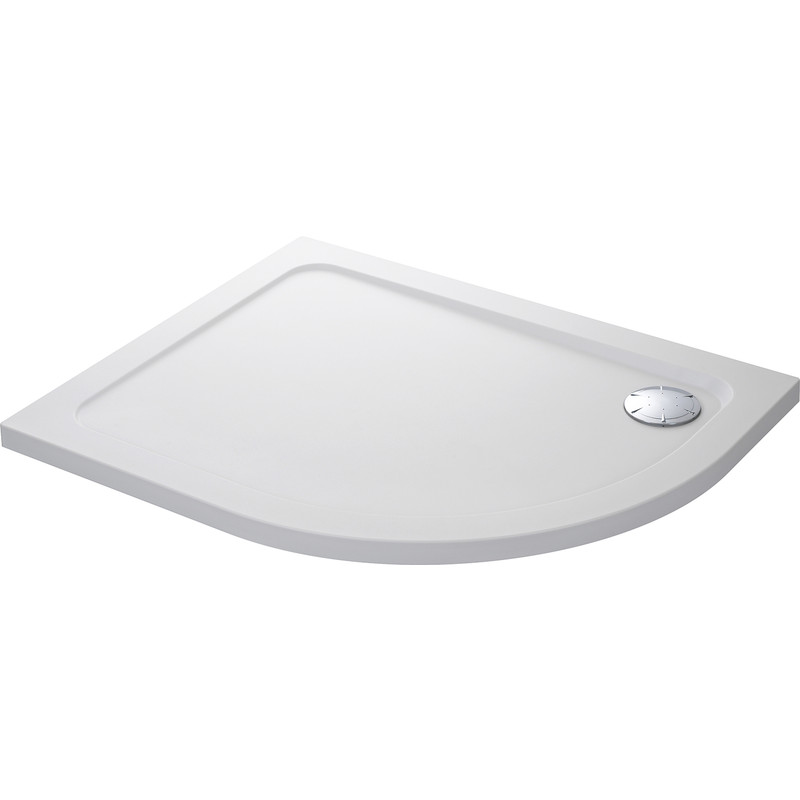 Mira Flight Safe Offset Quadrant Shower Tray 1000 x 800mm LH