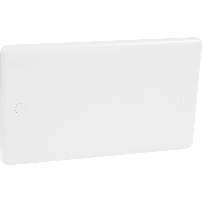 Wessex White Blanking Plate 2 Gang