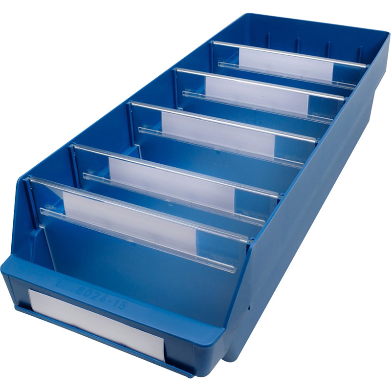 Blue Shelf Bin 600 x 240 x 150mm
