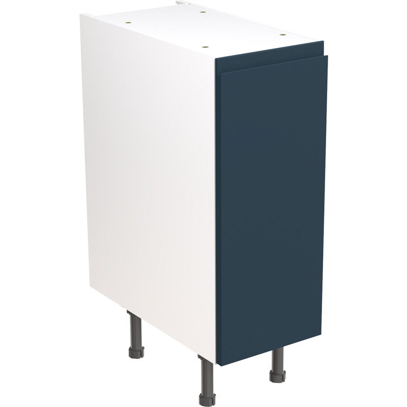 Kitchen Kit Flatpack J-Pull Kitchen Cabinet Base Unit Ultra Matt Indigo Blue 300mm