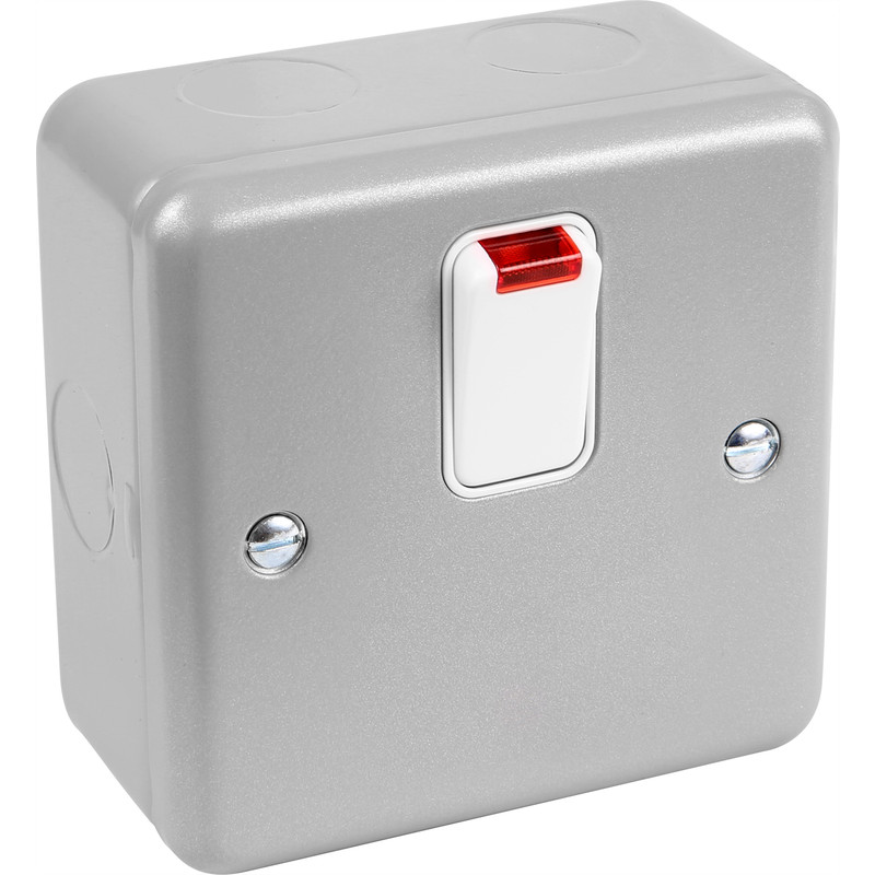 MK Metal Clad 20A DP Switch With Neon