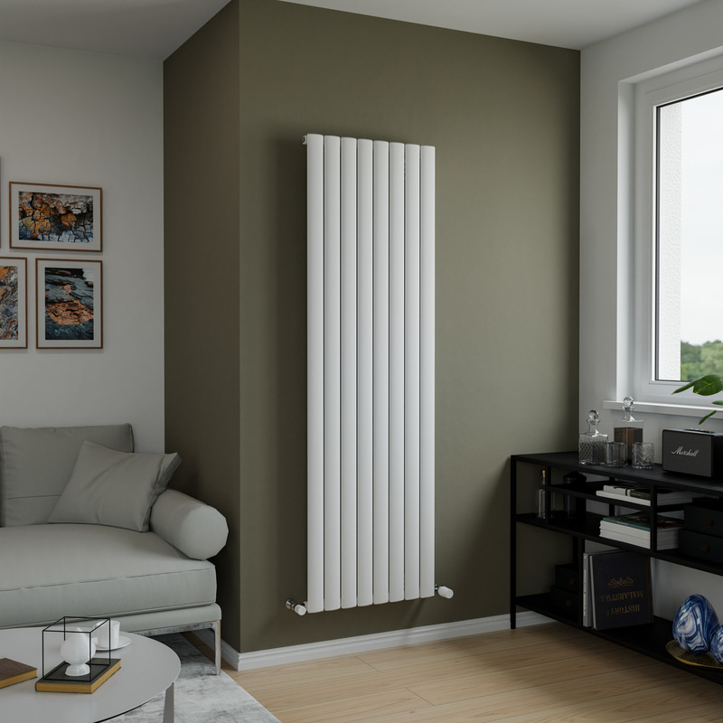 Ximax Camden Aluminium Designer Radiator 1800 x 555mm  4205Btu White