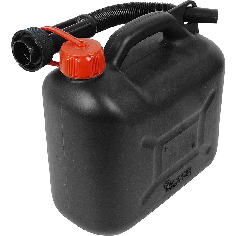 Plastic Fuel Can Black 5L