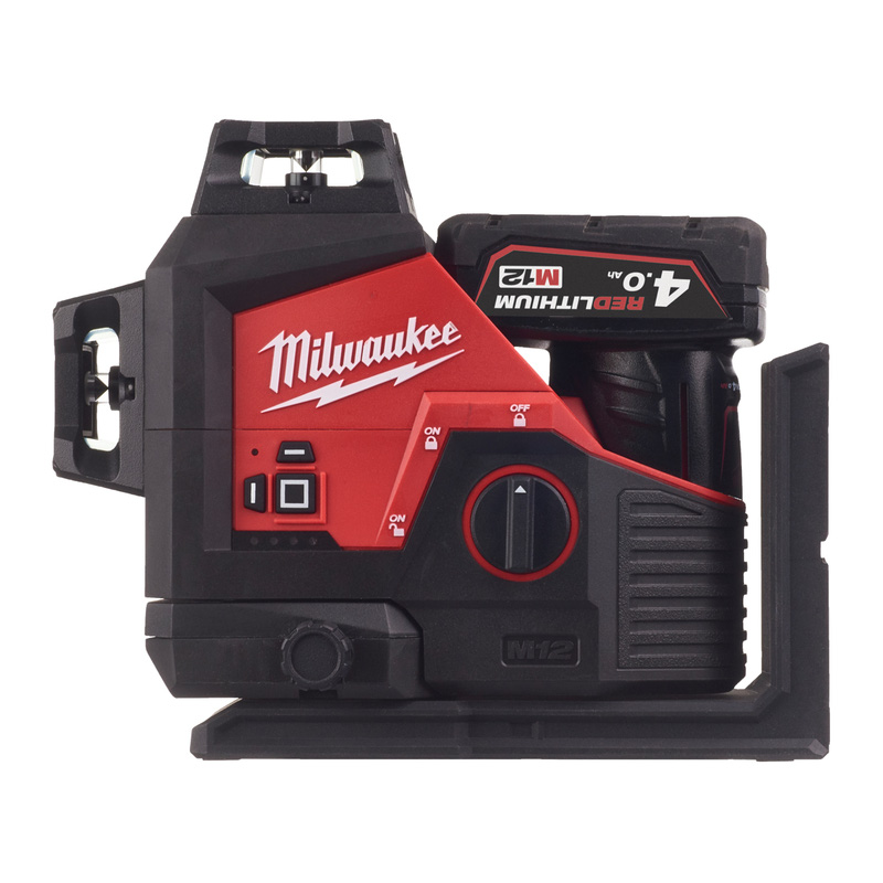 Milwaukee M12 Green 360° 3 Plane Green Laser Level 4.0Ah