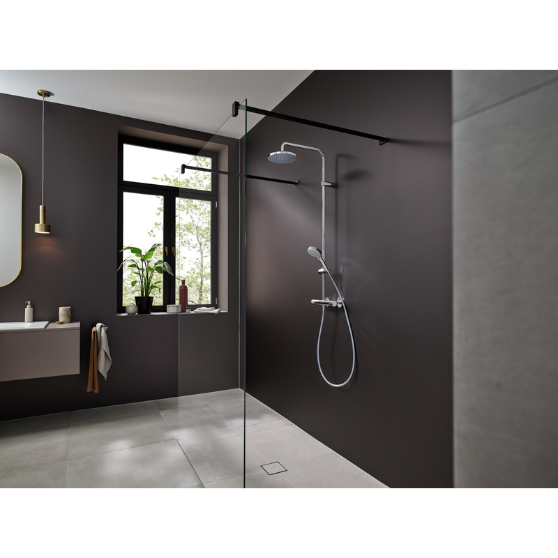 Hansgrohe Vernis Blend EcoSmart Thermostatic Bar Diverter Mixer Shower Chrome