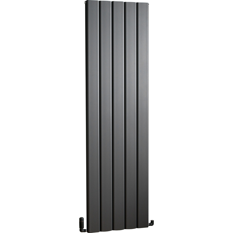 Towelrads Berkshire Single Panel Designer Radiator Anthracite 1800 x 305 2037Btu