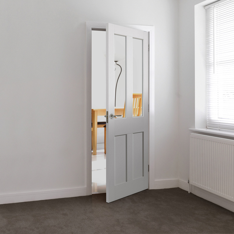 Rushmore White Clear Glazed Internal Door 35 x 1981 x 762mm