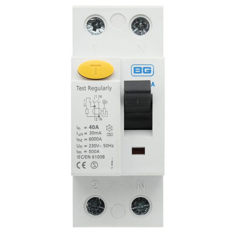 BG Incomer Devices 40A 30mA Type A RCD