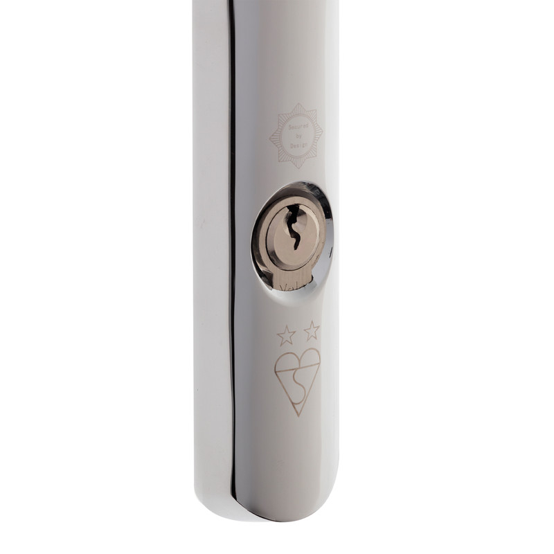 Yale PVCu TS007 2 Star Platinum Security Handle Polished Chrome